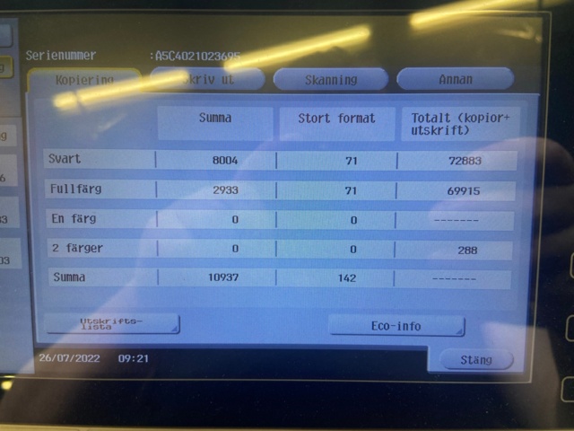 805244-6 Multifunction printer - Konica Minolta BizHub c224e with finisher