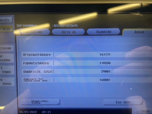 805244-9 Multifunction printer - Konica Minolta BizHub c224e with finisher