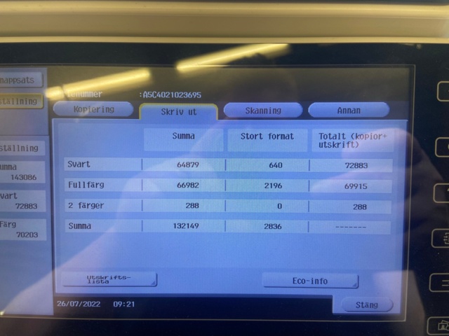 805244-8 Multifunction printer - Konica Minolta BizHub c224e with finisher