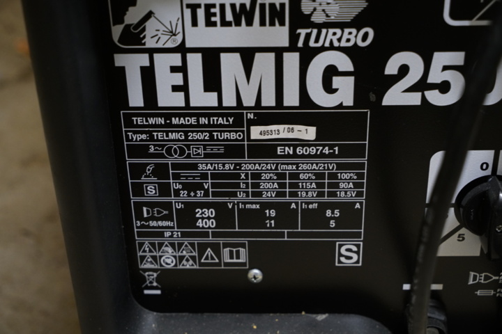 927485-6 Telwin Telmig 250/2 Turbo