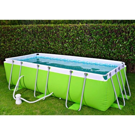 882415-6 Komplett ovanmarkspool med stålram 4x2x1 m