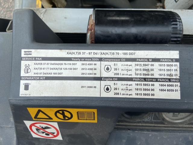 917286-25 Diesel compressor Atlas Copco XAS97 -2008