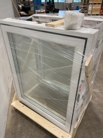 929367-6 2 pivot windows Norrsken Stable PVC 3-glass 885x1075 mm