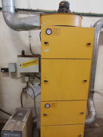 880554-1 Plymovent ventilation system with ventilation fan