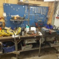 880595-1 Workshop bench and Tool board 290 x 90 x 100 cm