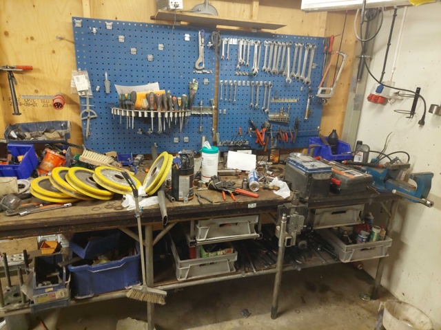 880595-1 Workshop bench and Tool board 290 x 90 x 100 cm