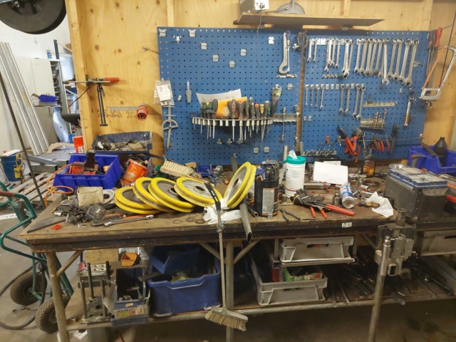 880595-2 Workshop bench and Tool board 290 x 90 x 100 cm
