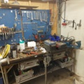 880595-3 Workshop bench and Tool board 290 x 90 x 100 cm