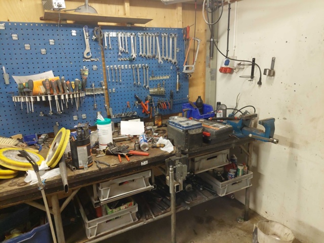 880595-3 Workshop bench and Tool board 290 x 90 x 100 cm
