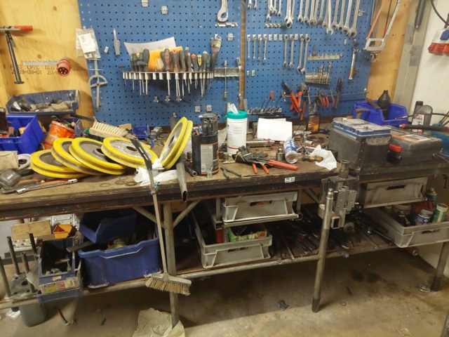 880595-4 Workshop bench and Tool board 290 x 90 x 100 cm