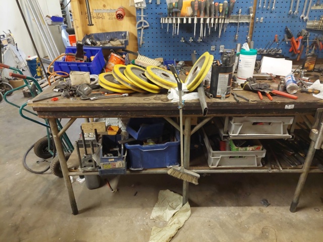 880595-5 Workshop bench and Tool board 290 x 90 x 100 cm