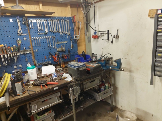 880595-7 Workshop bench and Tool board 290 x 90 x 100 cm