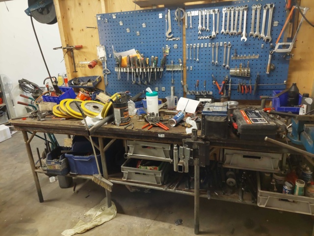 880595-8 Workshop bench and Tool board 290 x 90 x 100 cm
