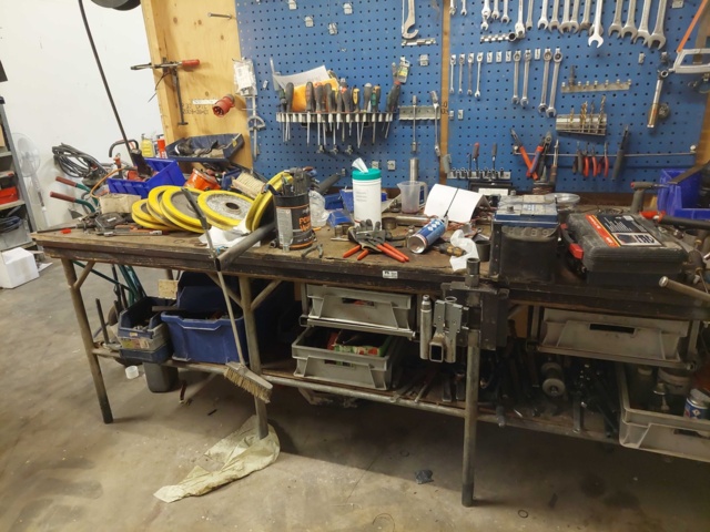 880595-11 Workshop bench and Tool board 290 x 90 x 100 cm
