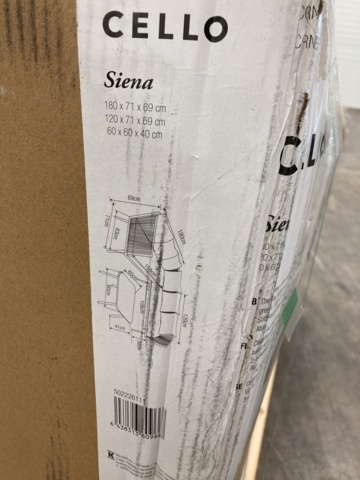 926353-3 Corner sofa with table Cello Siena