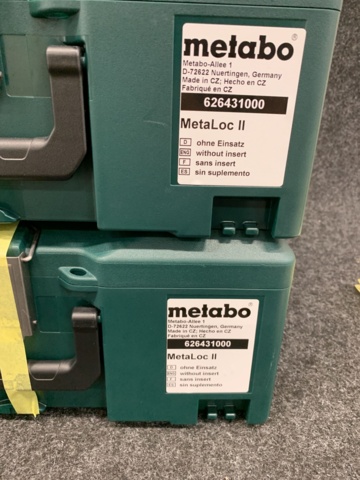 929928-3 2 tool boxes Metabo Metaloc II
