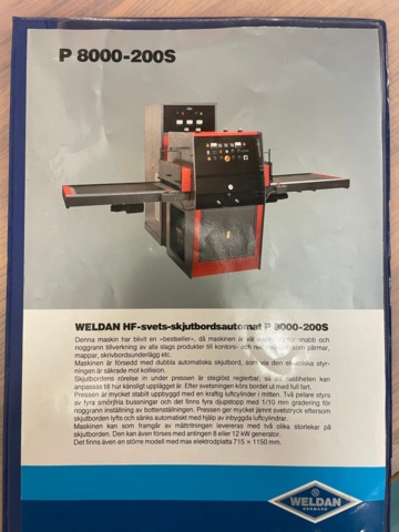 906880-12 Plastic welder for PVC - Weldan P8000-200S-PA (1984)