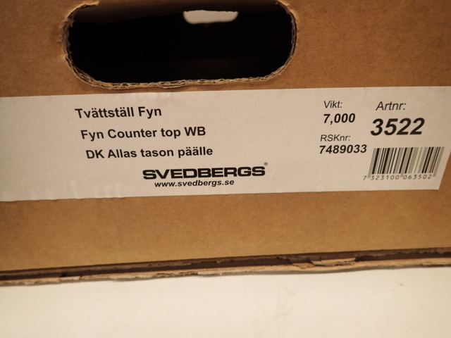 861850-7 Washbasin with mixer Svedbergs