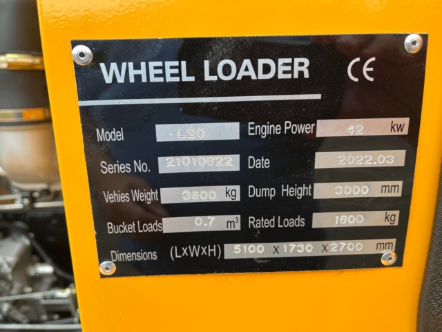 932971-29 Multiloader L20 wheel loader 2022 with equipment