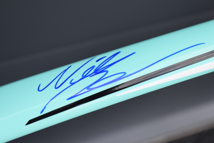 930348-4 Signed Bianchi bike by double Olympic medalist Nils van der Poel