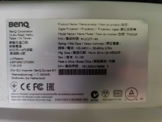 925626-4 Projector Benq TW523P