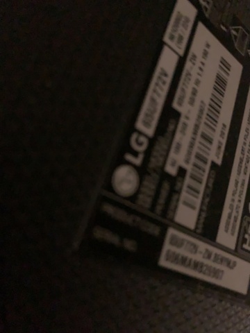 931620-7 TV LG Wall mount