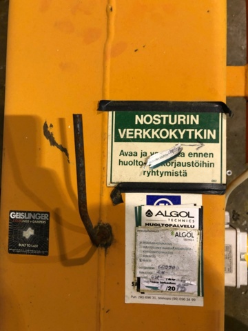 934662-9 Kone 500kg pylväsnosturi