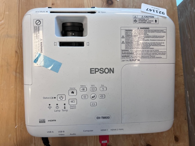 921147-3 Projector, Epson, mod: EH-TW610