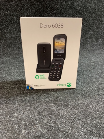 932215-2 Användarvänlig mobiltelefon Doro 6038 Black