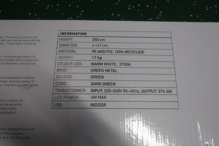 933735-5 Julgran - plastgran med belysning