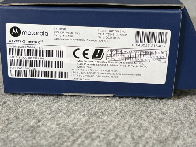 922813-9 Mobile phone, Motorola Moto G30, locked