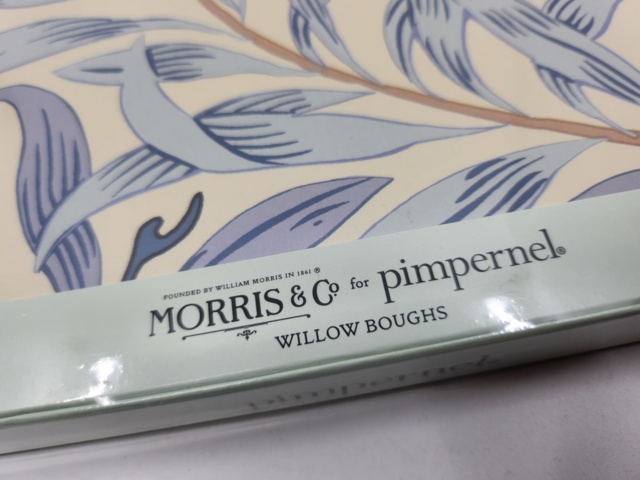 926535-2 8 pcs Morris & Co Willow Bough Blue Tray 30x40 cm - Shipping included