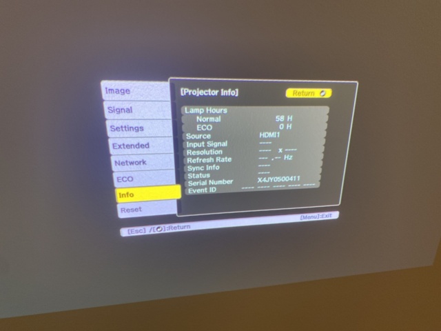 921147-9 Projector, Epson, mod: EH-TW610