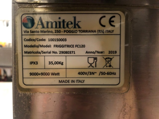 935599-6 Fryer Double Amitek
