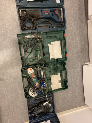 935951-10 Bosch electric hand tools with drawers, 4 pieces