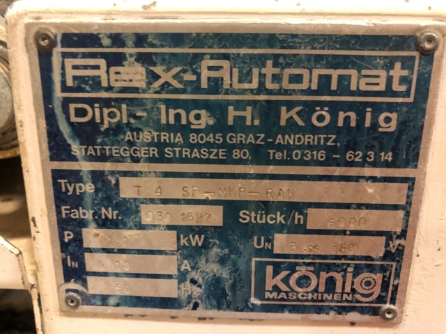 935912-9 1 Dough distributor Rex-Automat