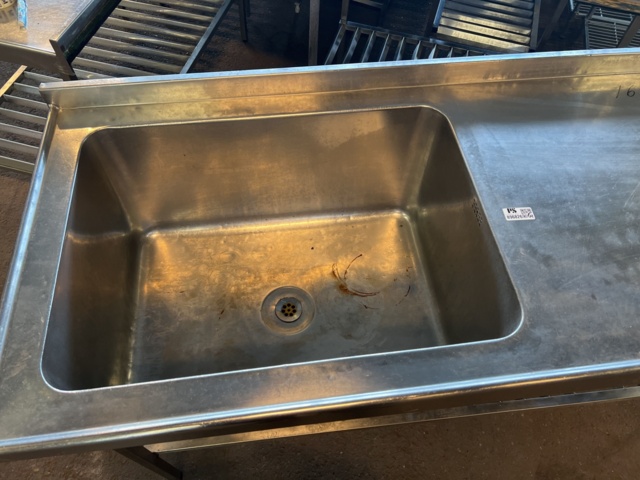 896826-3 Sink 160x65 cm with large sink on the left