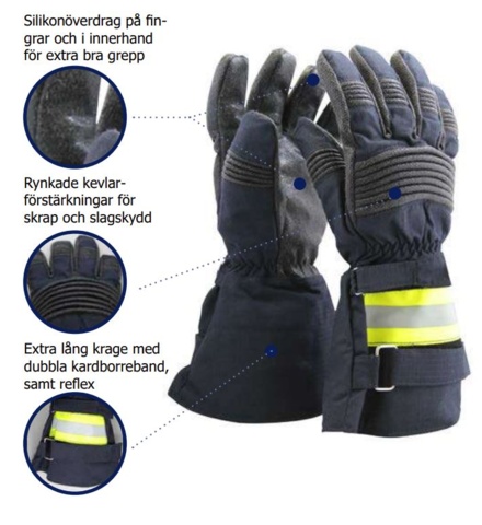 936719-6 1 pair of Fire Gloves Hysafety® (XL)