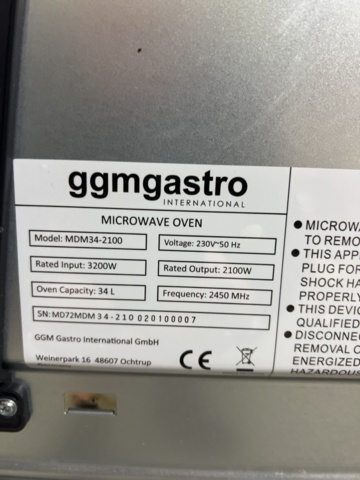 896835-4 Restaurant microphone GGM Gastro MDM34-2100
