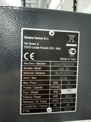 920323-10 Compressor Champion KSB22