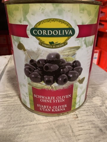809995-4 Black olives Cordoliva 59 cans of 3kg