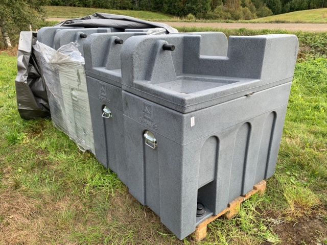 810002-1 Mobile double sink Global Duo