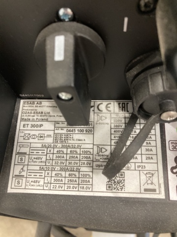 936629-8 Tigweld ESAB Renegade TIG 300IP