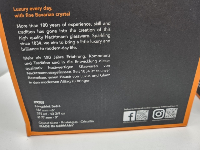 926537-3 8 pcs Nachtmann Noblesse Longdrink - Shipping included