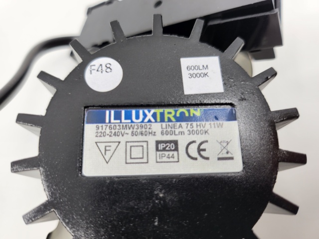 902122-5 6 Illuxtron Linea 75, 3000K, 600 lumens, dimmable incl. junction box - Shipping included