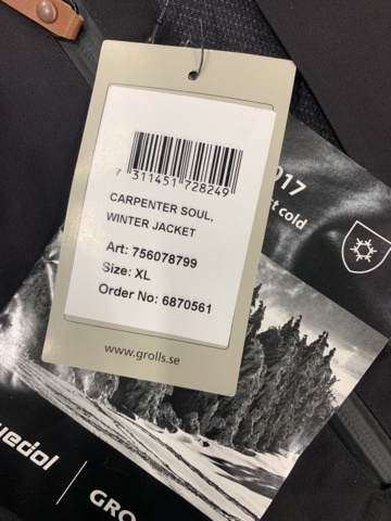 937672-2 Winter jacket Björnkläder Carpenter Soul - Size XL