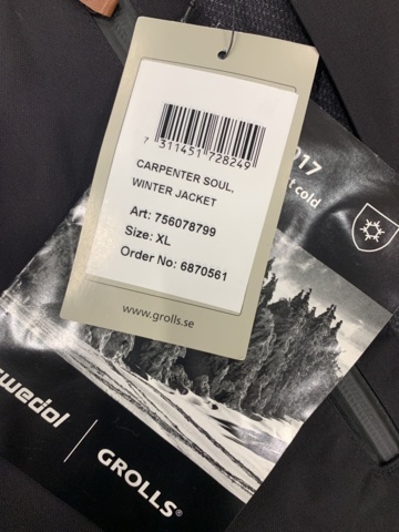 937673-2 Vinterjacka Björnkläder Carpenter Soul - Storlek XL