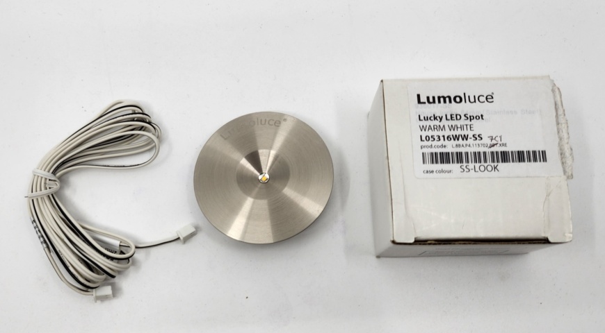 937718-2 8 pcs Lumoluce Lucky LED spot 2.3W 700mA warm white SS housing 8 pcs- Free shipping