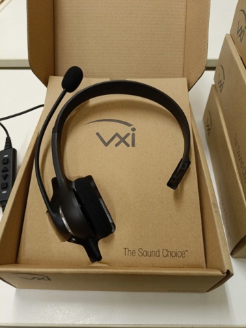 887615-3 10 new VXI Envoy Office 2010U Mono headsets