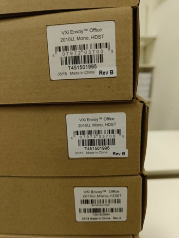 887615-4 10 new VXI Envoy Office 2010U Mono headsets